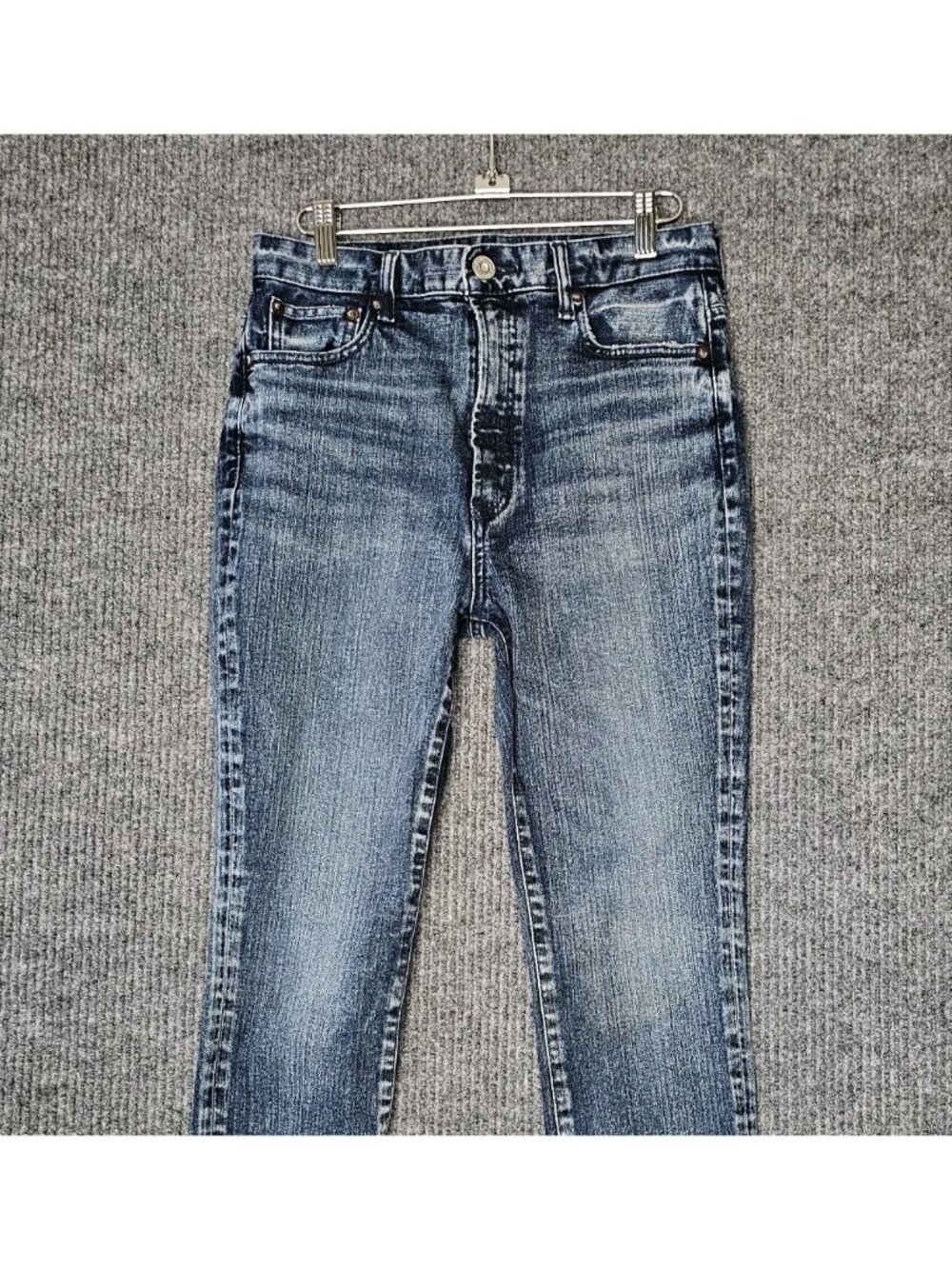 Moussy Vintage whiskers Jeans 025dac12-2230 Made in Japan Blue sz 29 fits 27x 27 - Picture 2 of 7
